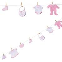 baby girl clothes line garland