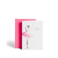 Ballerina Birthday Card