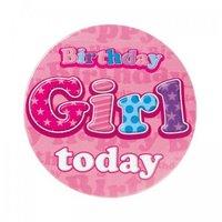 Badge 5cm Happy Birthday Birthday Girl