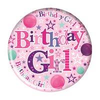 badge 15cm happy birthday birthday girl