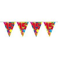 Balloon Design Bunting No 15th Birthday