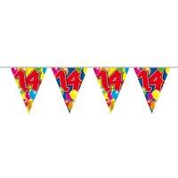Balloon Design Bunting No 14th Birthday