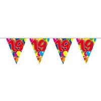 Balloon Design Bunting No 19th Birthday