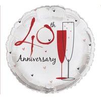 Balloon Foil - Wedding Aniversary 40th