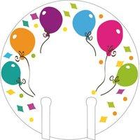 Balloon Party Glass Markers 12\'s