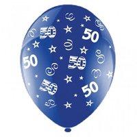 Balloons 28cm Birthday 50 Blue (pack Of 25) For Party Decoration