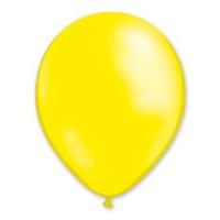 Balloon Metallic Helium 28cm Yellow Lemn