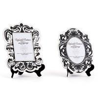 Baroque Paper Frames with Table Easel - Large - Black And White