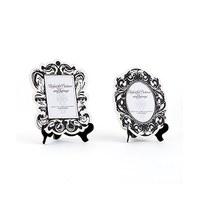 Baroque Paper Frames with Table Easels - Small - Black And White