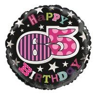 Balloon Foil - Happy 65th Birthday Femal