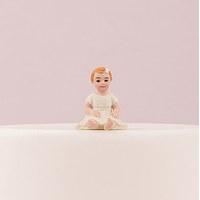 Baby Girl Porcelain Figurine Wedding Cake Topper