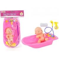 Baby Doll Bath With Vinyl Doll & Accessories