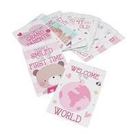 Baby Girl Milestone Memorable Moments Cards 30 Pack