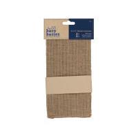 Bare Basics Hessian Squares 5 Pack