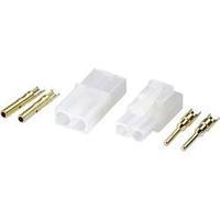 Battery plug, Battery receptacle Tamiya Gold-plated 1 pair Modelcraft 224002