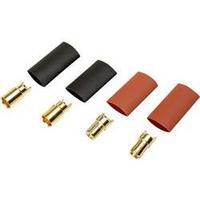 battery plug 6 mm gold plated 2 pair reely