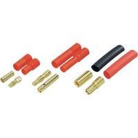 Battery plug, Battery receptacle 3.5mm Gold-plated 1 pc(s) Modelcraft 71231+71234