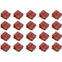 Battery receptacle T connectors Gold-plated 20 pc(s) Reely