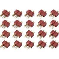 Battery plug T connectors Gold-plated 20 pc(s) Reely