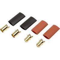 battery plug 65 mm gold plated 2 pair reely