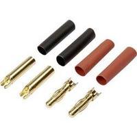 Battery plug 4mm Gold-plated 2 pair Reely