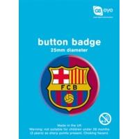 Barcelona Crest Button Badge