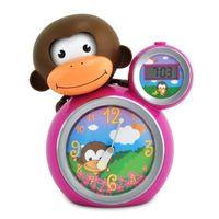 Baby Zoo Sleep Trainer Clock Momo Monkey Pink