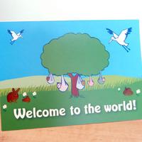 baby welcome to the world card