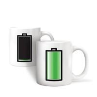 battery heat sensitive mug