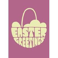 Basket Easter Greetings Card