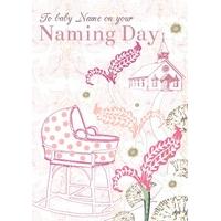 Baby Girl Naming Day | Personalised Naming Day Card