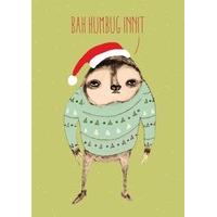 Bah Humbug Init| Unusual Christmas Card |BC1646