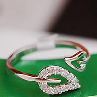 Band Rings Alloy Leaf Heart Fashion Gold Silver Jewelry Party Daily Casual