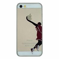 Basketball Series of Slam Dunk Pattern PC Hard Transparent Back Cover Case for iPhone 5/5S