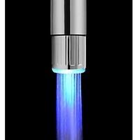 battery free stylish water powered kitchen blue led faucet light