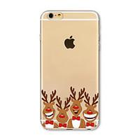 Back Cover Translucent Pattern Christmas Deer TPU Soft Case Cover For AppleiPhone 7 7 Plus iPhone 6 6 Plus iPhone 5