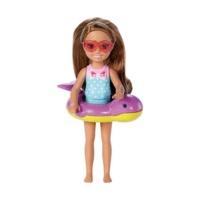 barbie club chelsea pool water slide dwj47