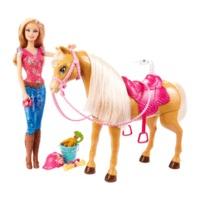 Barbie Doll Feed and Cuddly Tawny Horse