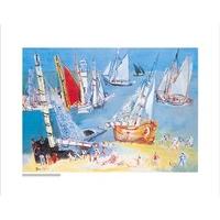 Bateaux dans le port By Raoul Dufy