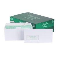 Basildon Bond Envelopes Wallet Peel and Seal Window 100gsm DL White [Pack 500]