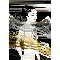 Bather (gold/grey) By Nick Purser