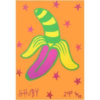 Banana - Orange Background By Shuby