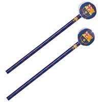 barcelona big logo pencil with topper 2 pack