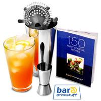 Basic Cocktail Shaker Set with Cocktail Book
