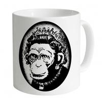 Banksy monkey Queen Mug