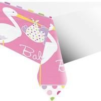 Baby Girl Stork Party Tablecover
