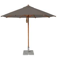 bambrella levante 3m round parasol in taupe