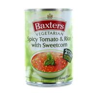 baxters vegetarian spicy tomato rice sweetcorn soup