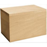 Basswood Hinged Recipe Box 3.75 x 5.875 x 3.875 inch 233780