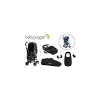 Baby Jogger Vue Stroller Bundle-Black
